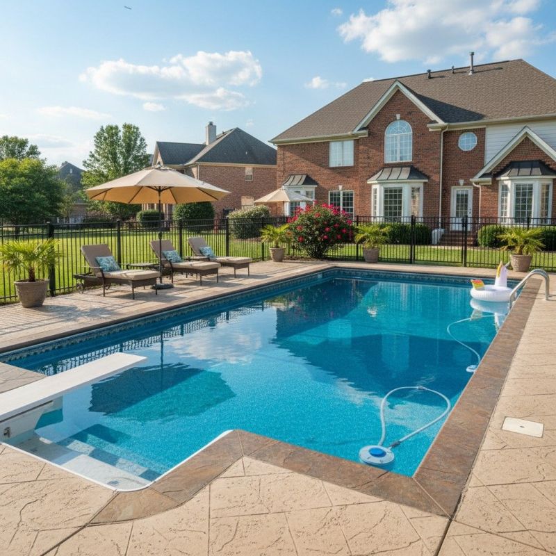 Vinyl Pool Fence Installation